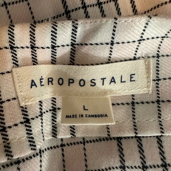 Aeropostale Checkered Shirt in Black and White - Picture 1 of 3